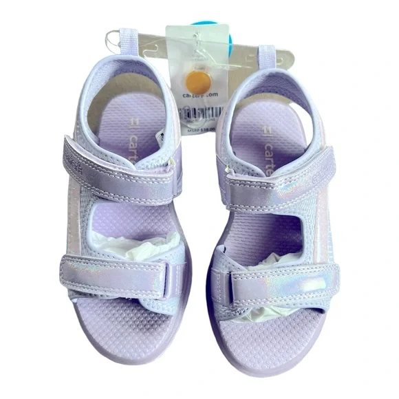 Carter's Shoes Carters Girls Purple And Pink Lightup Sandals